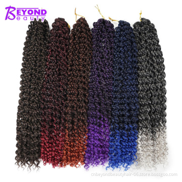 18 Inch Long Bohemian Water wave for Passion Twist Hair Crochet Twist Darling Braiding Hair Spring Passion Twist Hair jerry curl